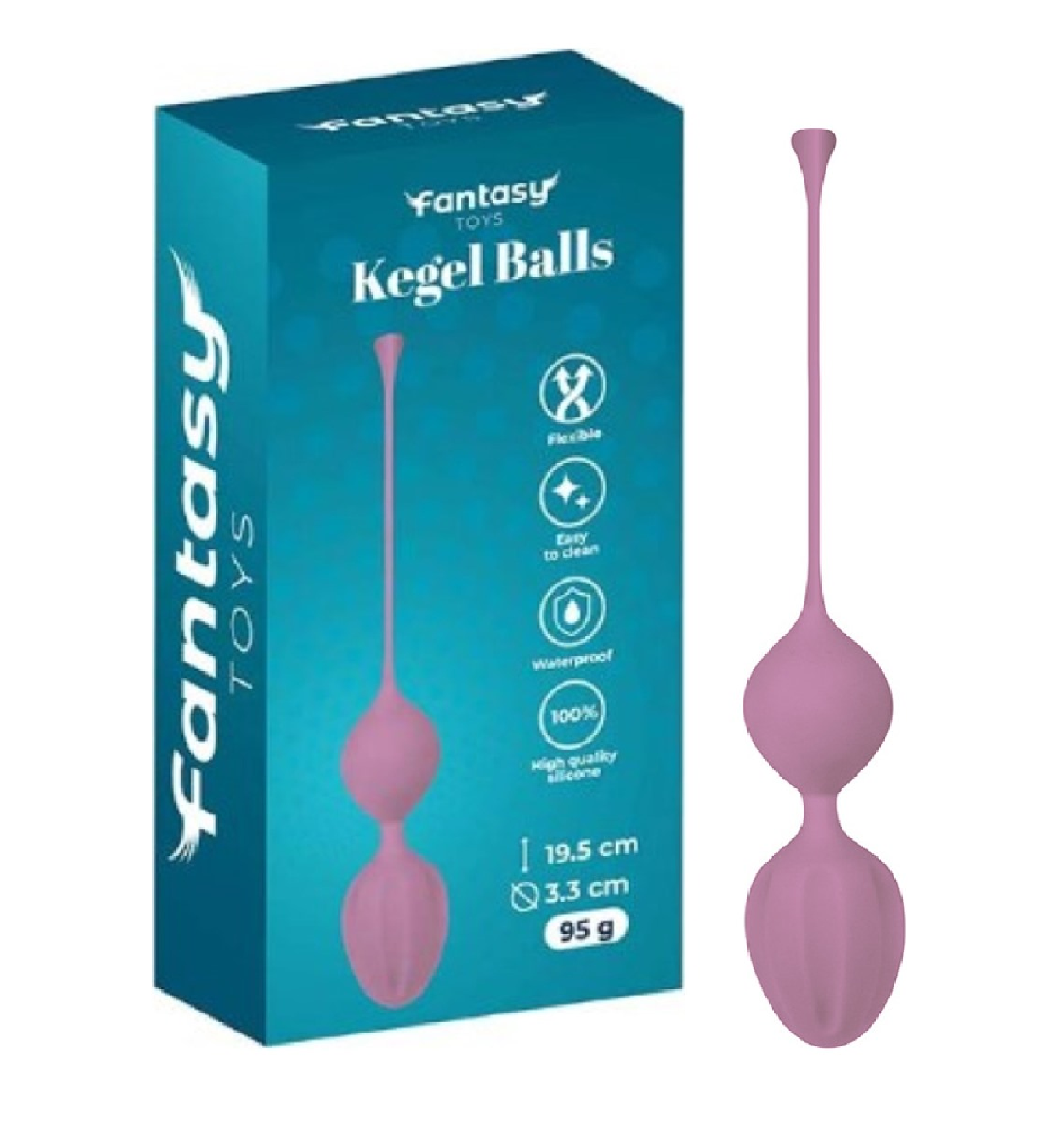 Silikonske ljubičaste vaginalne kuglice 95gr  FT001119